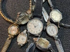 Vintage Mechanical Repair Watch Lot,10K RGP Bulova,Caravelle,Jubilee,Westclox