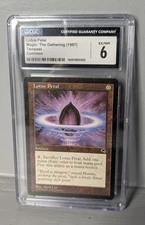 Lotus Petal common CGC 6 1997 WOTC MTG Tempest CCG TCG