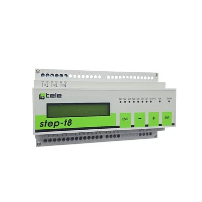 Tele - STEP-T8 230VAC ELECTRONIC SEQUENCE CONTROLLER, 4X20 STEPS, 8 DIGITAL OUTP