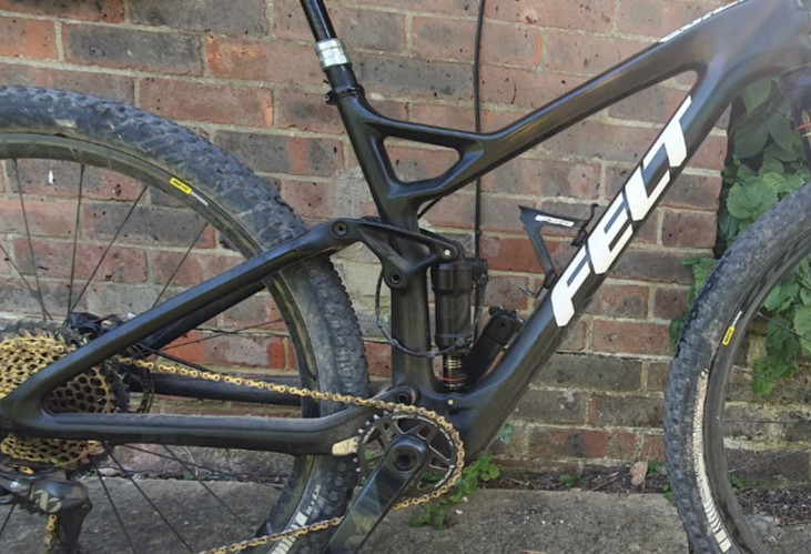 Felt Edict Frame FRD lightweight Carbon full suspension Mountain Bike Med frame.