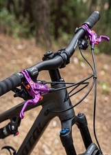 Juin Tech DB2 Full Hydraulic Disc Brake Set Purple F/R Post Mount 160mm Rotors