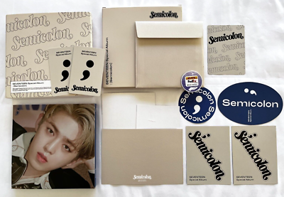 SEVENTEEN S.COUPS Semicolon Album Set photocard cd weaving kit