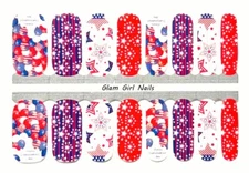 4th of July Parade Nail polish strips / Nail Wraps / Nail Stickers