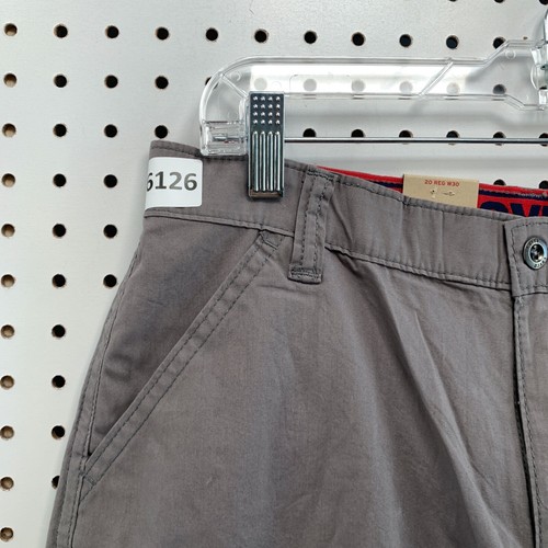 New Levis' Relaxed Fit Cargo Shorts Gray Size 20 Boys Youth Fits 30 X 12" Inseam - Picture 6 of 19