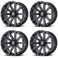 18x8 Xd Xd818 Heist 6x114.3/6x4.5 35 Black Milled Lip Wheel Rim Set(4) on sale 18x8 Xd Xd818 Heist 6x114.3/6x4.5 35 Black Milled Lip Wheel Rim Set(4) on sale