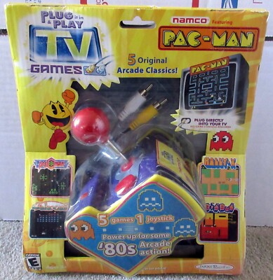 NEW NAMCO 5 Games Arcade Plug & Play Pac-Man Dig Dug Rally-X Galaxian Bosconian