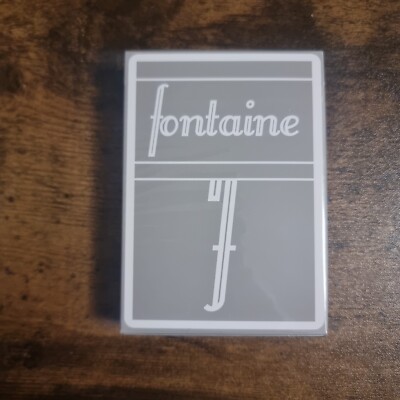 Fontaine Grey Playing Cards New & Sealed Cardistry USPCC Deck