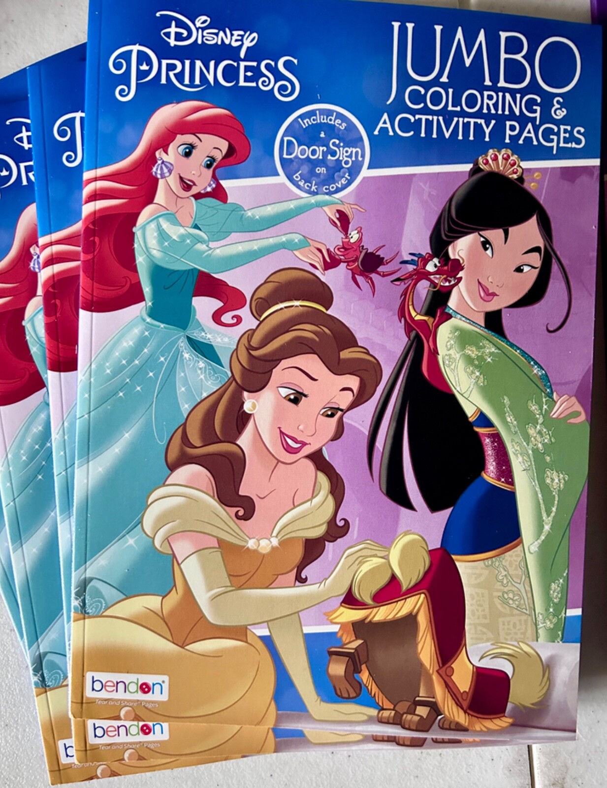 Disney Princess - Jumbo Coloring & Activity Book (Set of 6 Books) | eBay