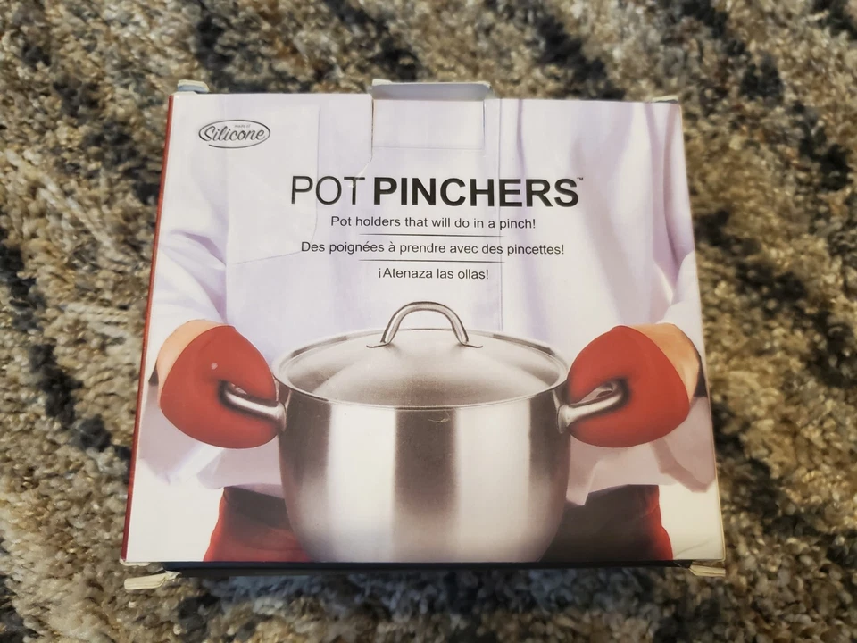 Pinzadores para olla garra de langosta soportes para olla de silicona Foto 2 de 4