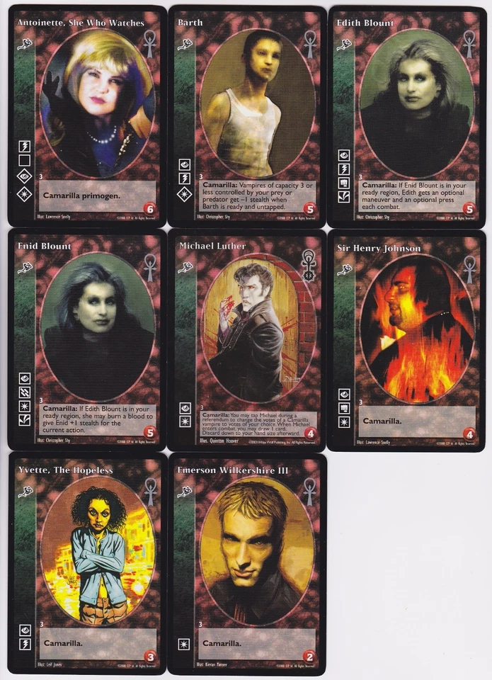 Toreador Small/Mid Cap Crypt G3 Vampires V:TES VTES Vampire CCG - Image 2 of 2
