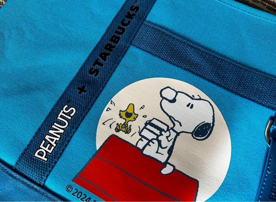 Starbucks × Snoopy Gift New Year Christmas Peanuts Tote bag Pouch