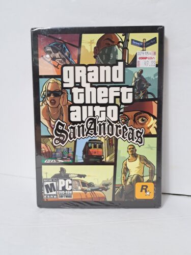 Grand Theft Auto: San Andreas PC 1st Edition Sealed New MINT - Picture 1 of 13