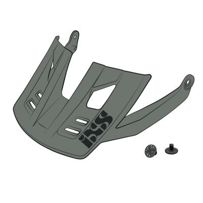 Helm-Zubehör iXS Ersatz Visier + Pins für Trigger FF - Graphite M/L
