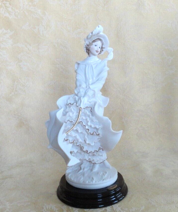 Giuseppe Armani Lady Figurine ~ Stormy Weather 0533-F Made in Italy