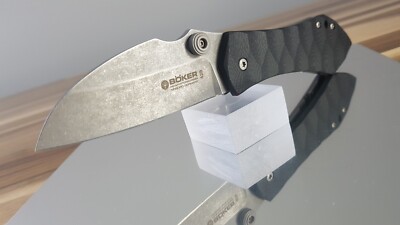 NIB RARE - Authentic Böker (Treebrand) - 'Anso 67' folder in Titanium/Black G10