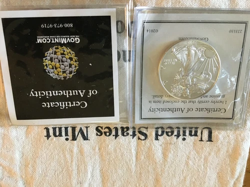 2015 American Eagles BU Gems in Plastic Flips with COA's!!