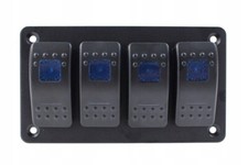 ALU PANEL SWITCH M-10029 ON/OFFX4 BLEU