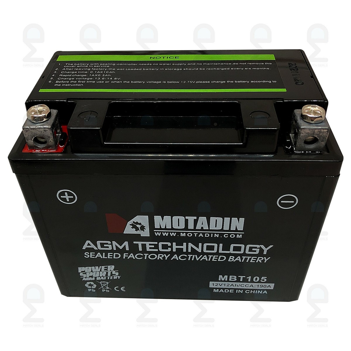 AGM BATTERY FOR HARLEY DAVIDSON 65958-04 65958-04A 65958-04B