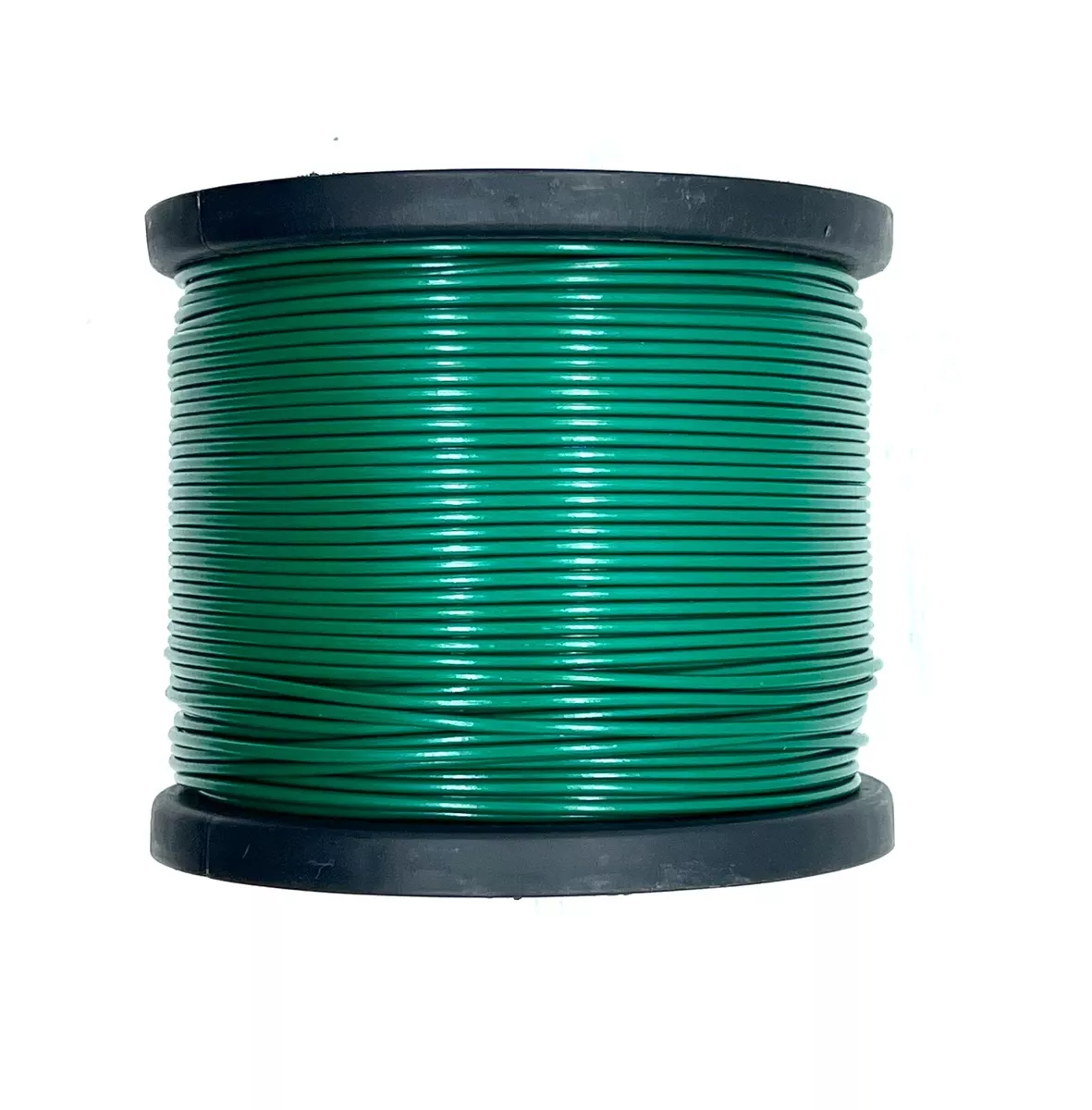 GREEN Vinyl Coated Wire Rope Cable,1/16 - 3/32, 7x7, 500 ft Reel