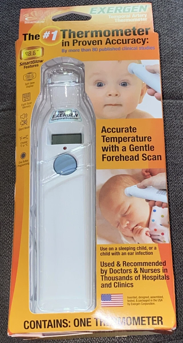 Exergen TemporalScanner Thermometer with SmartGlow One Button Programming