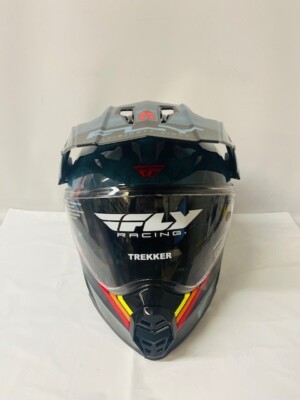 Fly Racing Trekker Kryptek Conceal Helmet in Slate/Black/Red, Size Large- NEW
