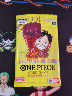 one piece booster box op 07 One Piece TCG OP07 Booster Pack 500 Years In The Future Sealed *All Live  Packs!*