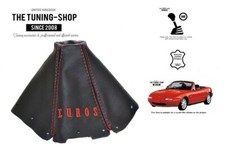 Schaltsack Schaltmanschette Fur Mazda MX5 MK1 1989-1997 Leder "Eunos" Rot
