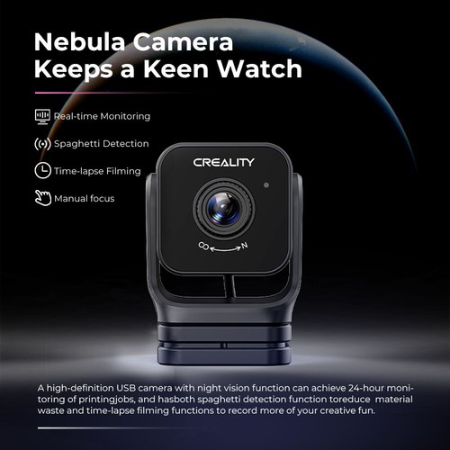 CrealityNebula Camera For 3dPrinter Ender-3 V3KE Supports Time-lapse Photography - Afbeelding 11 van 15