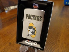 GREEN BAY PACKERS THROWBACK RETRO ZIPPO LIGHTER VINTAGE DESIGN NFL MINT IN BOX