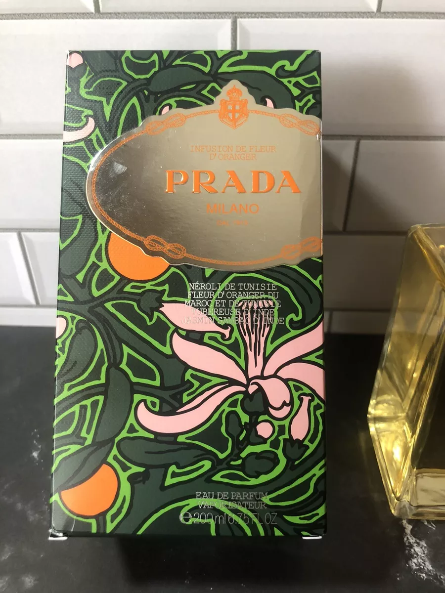 Prada Infusion De Fleur D' Oranger 200ml 6.75 Fl OZ Open Box 99% Full  Parfum