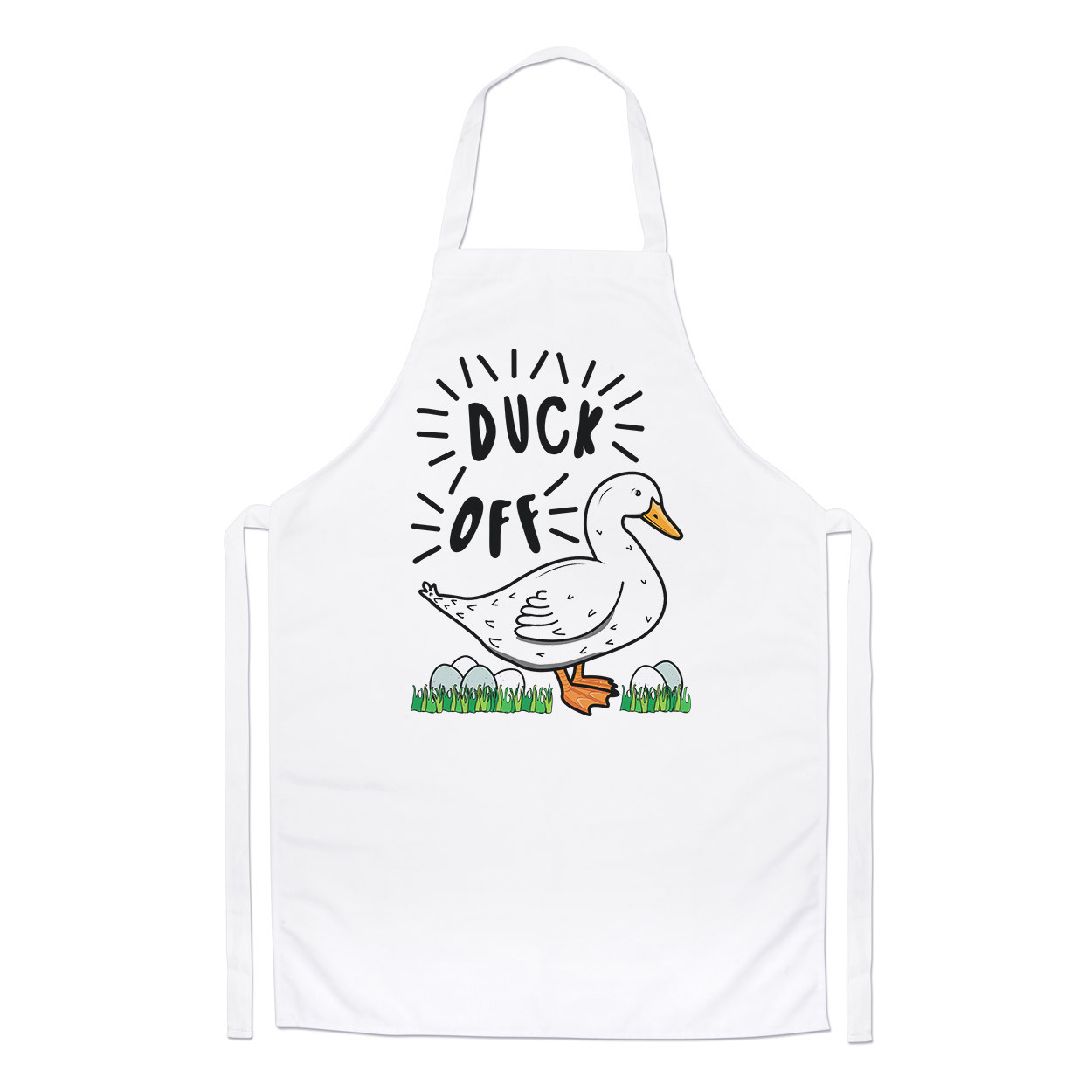 Duck Off Chefs Apron - Funny Rude Joke Animal Pet