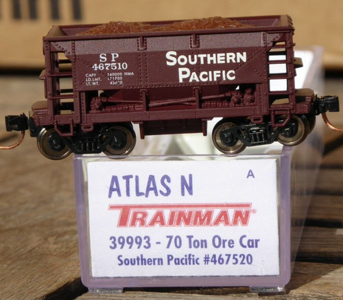 Atlas Trainman 39993 Spur N USA 70 Ton Ore Car Southern Pacific neuwertig in OVP | Zustand: Neu