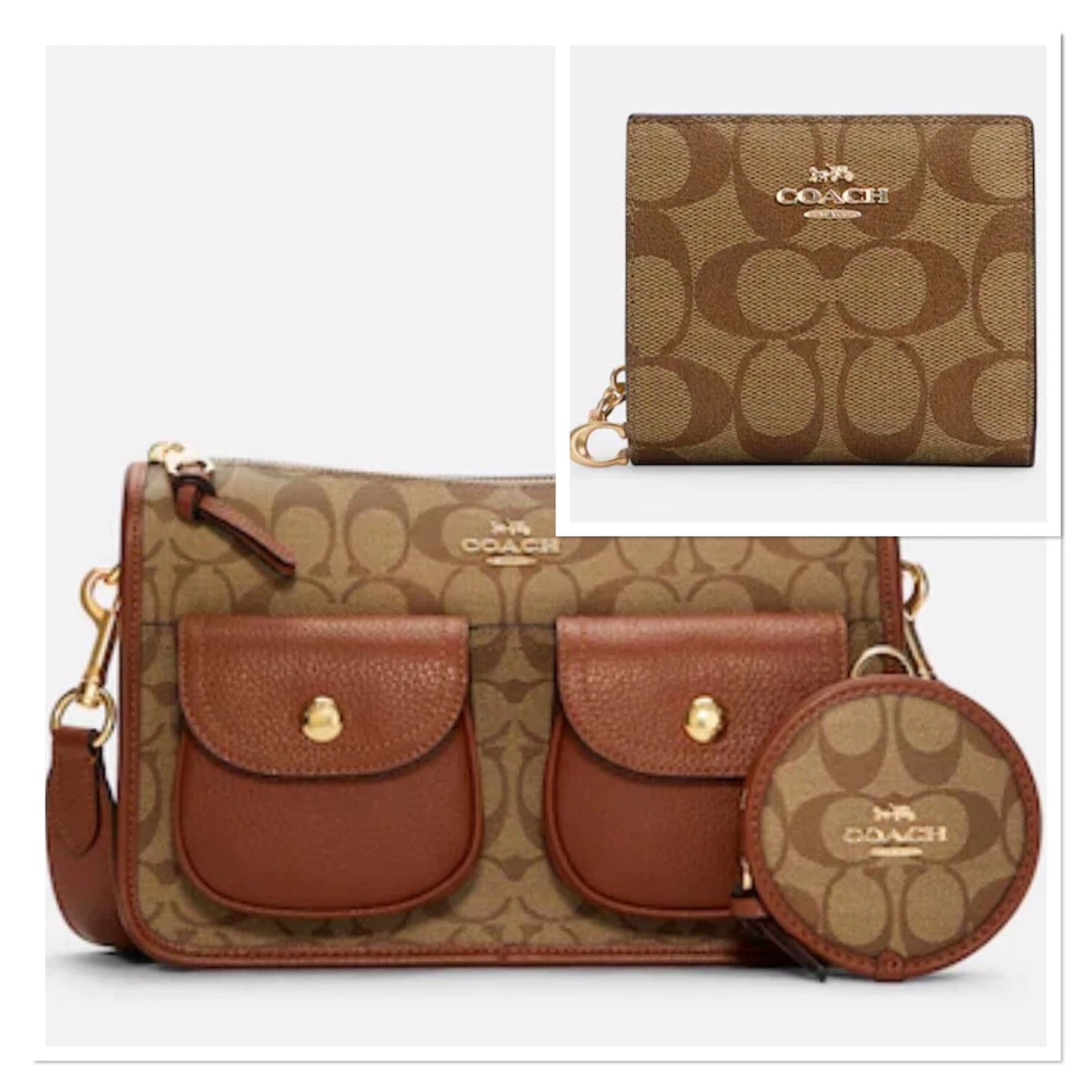 Coach coin purse crossbody Clearance