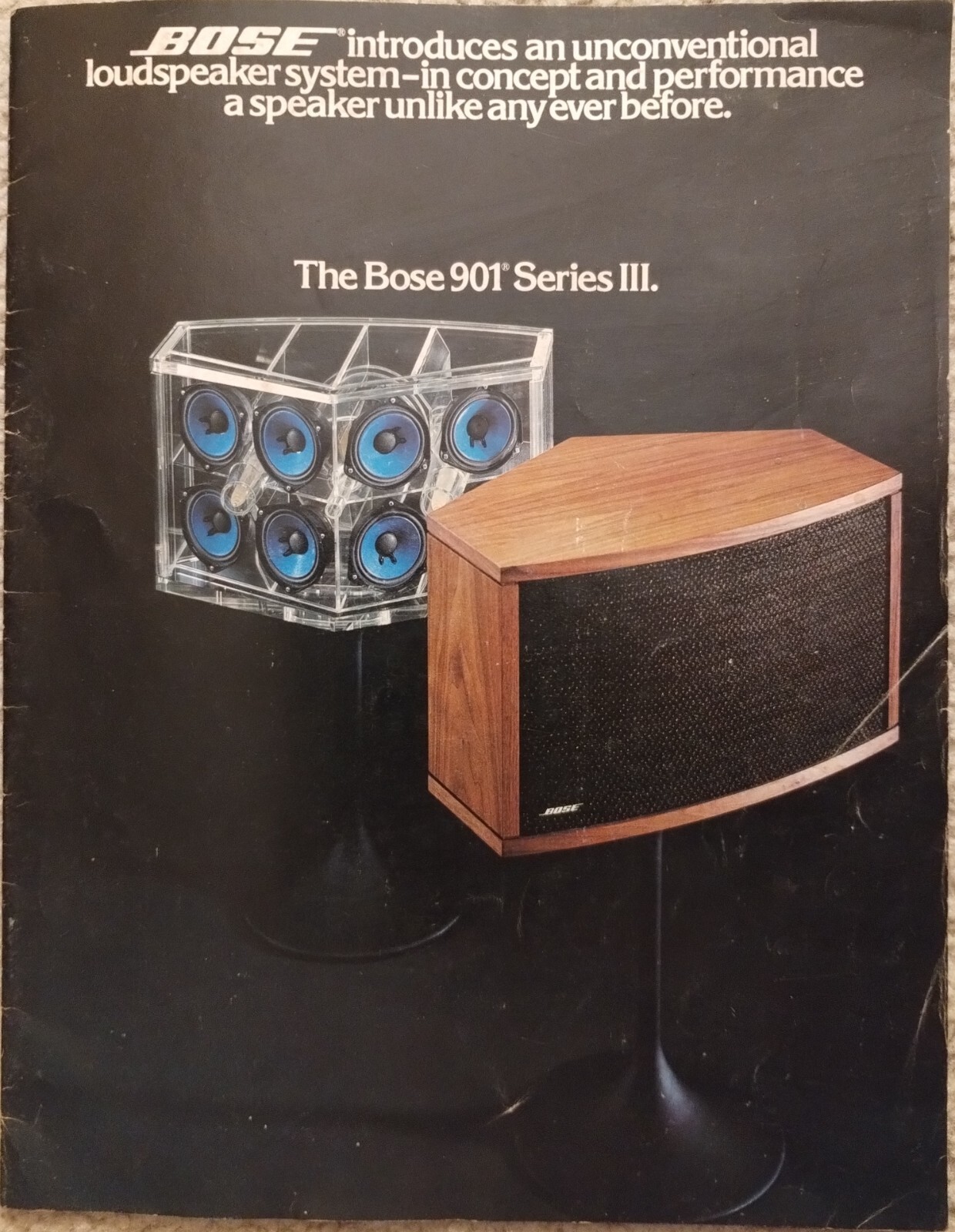 Bose 901 Speaker Series 3 Brochure, 8 Pages, Original, Fair condition.
