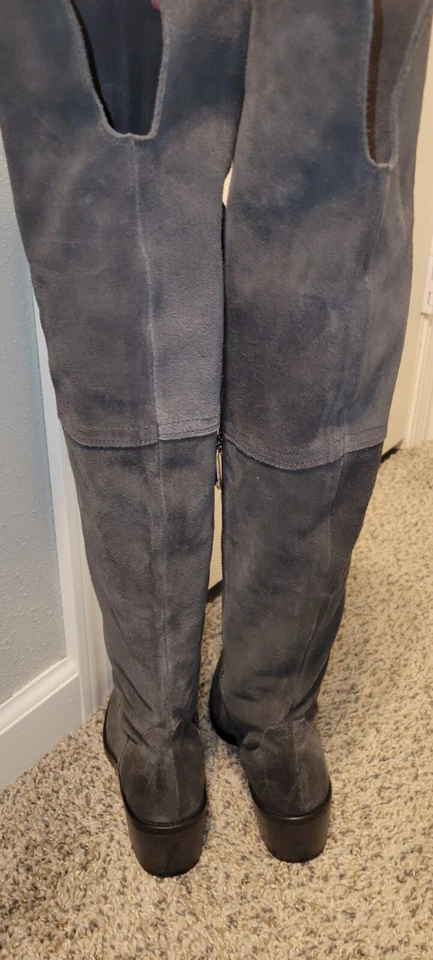 BOTAS OTK DE GAMUZA JUSTEEN FIRMA INFORME 6,5 M GRIS CUERO/MATERIAL FORRADAS  Foto 4 de 4