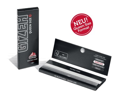 10x Gizeh Black Queen Size 1 1/4 Medium Size Extra Fine Papers