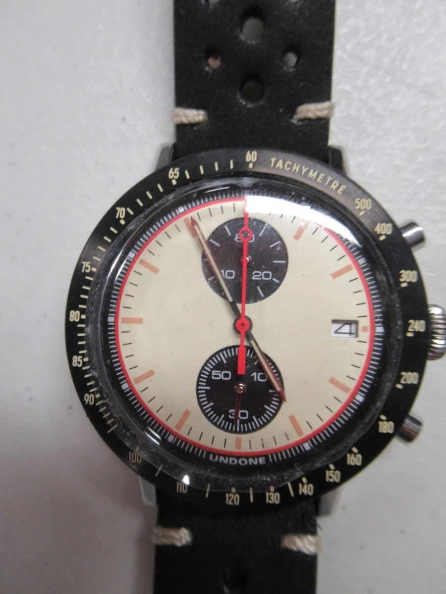 UNDONE AQUALUME Automatico Titanio Silicone Arancio Full Lume Orologio Uomo