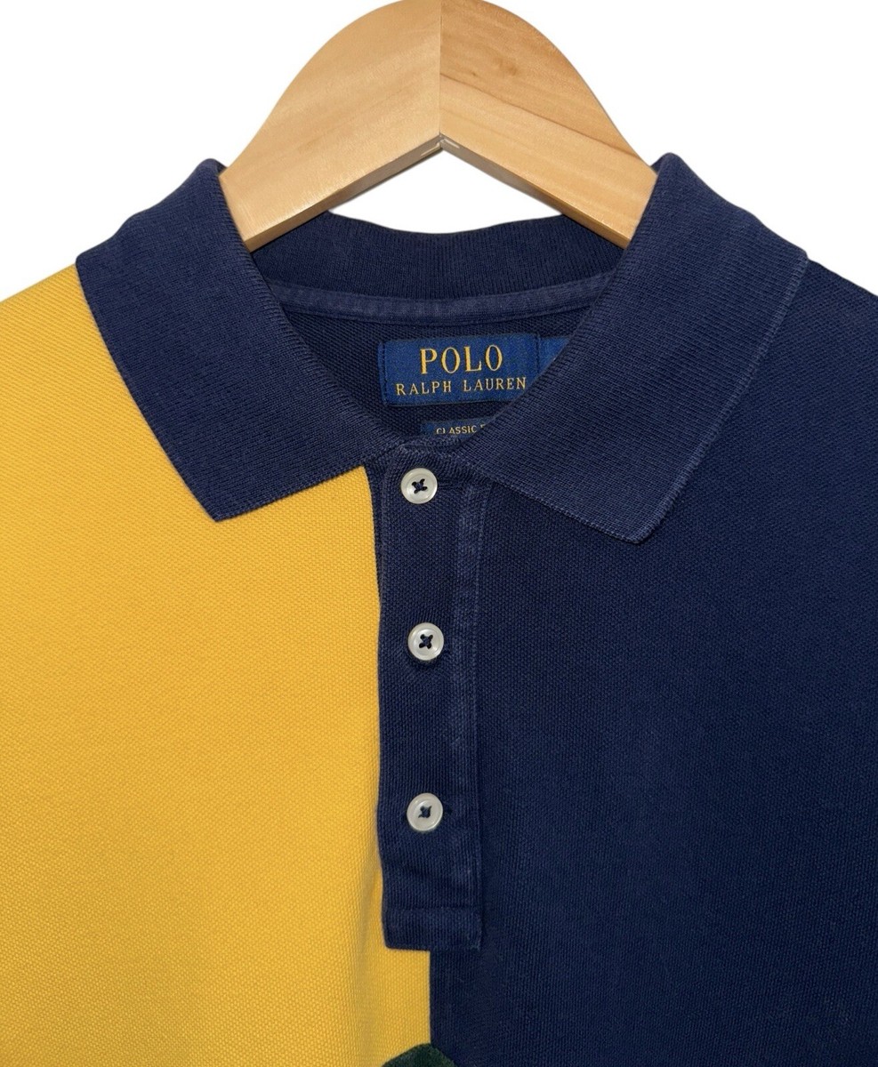 Polo Ralph Lauren Spell Out Color Block Multi-Color Pinwheel Polo
