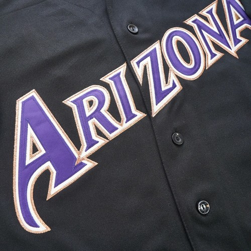 Curt Schilling Arizona Diamondbacks 2001 World Series Men's Alt Black Jersey - Picture 3 of 7