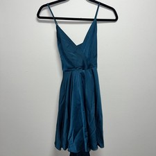 Lulus Dress Womens Small Fit and Flare Sleeveless V Neck Party Cocktail Mini