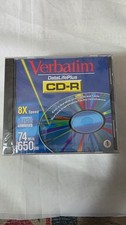 Lot Of 8 Verbatim Data Life Plus CD-R With Cases 8X Speed 74 Min 650 MB   Sealed