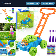 Bubble Lawn Mower for Toddlers 1-3, Outdoor Bubble Machine, Pretend Play Toys fo