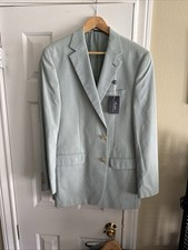 NWT Green Pinstripe Ralph By Ralph Lauren (Dillards) 40L Jacket/Blazer