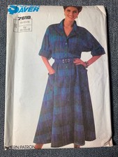 Simplicity Misses Dress Sewing Pattern Size 10 12 14 7618 - uncut