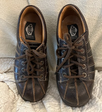 Rare Vtg Dr Martens Brown Leather toe stitched Platform Oxford UK 8 US 9/ 10 Y2K