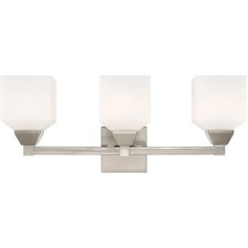 Livex Lighting 10283-91 Aragon Bathroom Vanity Light Brushed Nickel