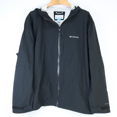 $170 NWT NEW COLUMBIA OMNI-TECH AMPLI-DRY SHELL JACKET BLACK 5XL