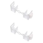  2 Pack Desktop Storage Bookshelf Decorative Bookends with Pen Holder Prop