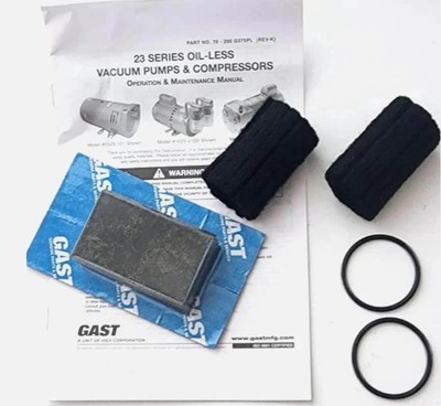 GAST K478 Compressor Pump Vane Rebuild/Service Kit for 0323/0523 Models.