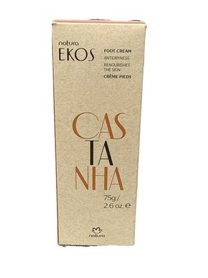 Natura Ekos Castanha Nourishing Deodorant Foot Cream 2.6 OZ EXP 08/2026